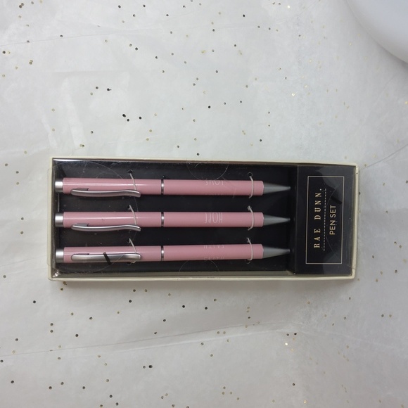 Rae Dunn Other - Rae Dunn Ballpoint Pink Pen, Pack of 3 - NIB